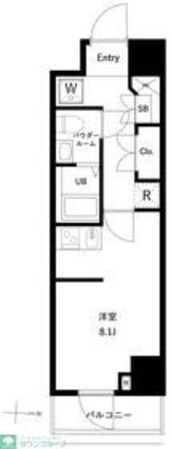 GENOVIA両国VI green veilの物件間取画像